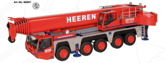 TEREX AC 200-1 "HEEREN "モバイルクレーン /NZG 1/50 建設機械模型