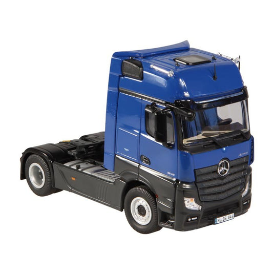メルセデスベンツアクトロス 4X2, FH 25 ブルー トラック　トラクタヘッド  /NZG 1/50 建設機械模型