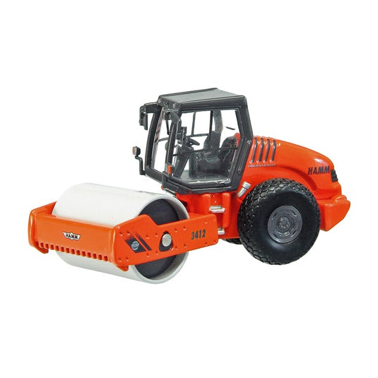 HAMM 3412HT compactor with cabin and flat roller /NZG 1/50 建設機械模型