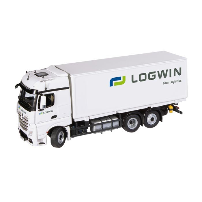 【予約】2013年発売予定メルセデスベンツアクトロス 6X2, FH25 LOGWIN" コンテナ トラック /NZG 1/50 建設機械模型"