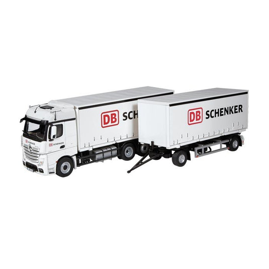 メルセデスベンツアクトロス, FH 25 DB SCHENKER" トラック&トレーラーセット /NZG 1/50 建設機械模型"