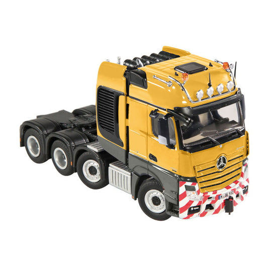 【予約】MB Actrosメルセデスベンツアクトロス Giga Space SLT "yellow RAL 1007" トラック トラクタヘッド /NZG  建設機械模型 工事車両 1/50 ミニチュア