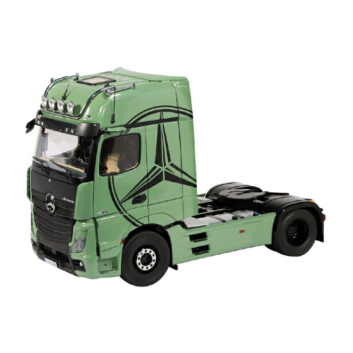 【予約】Mercedes-Benz Actros GigaSpace 4x2 olive with star /NZG 建設機械模型 工事車両 1/18 ミニカー