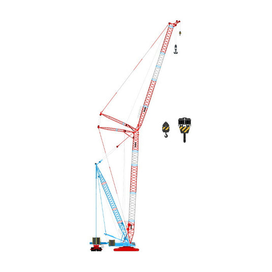 【予約】12月以降発売予定Liebherrリープヘル LR1600/2 + Derrick  HUMAN OHYA NZG 1/50 建設機械 模型ミニカー  はたらく車重機　クローラークレーン