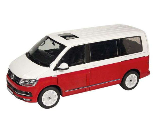 VW Volkswagen T6 Multivan Generation Six Rot Weiss /NZG 1/18 ミニカー