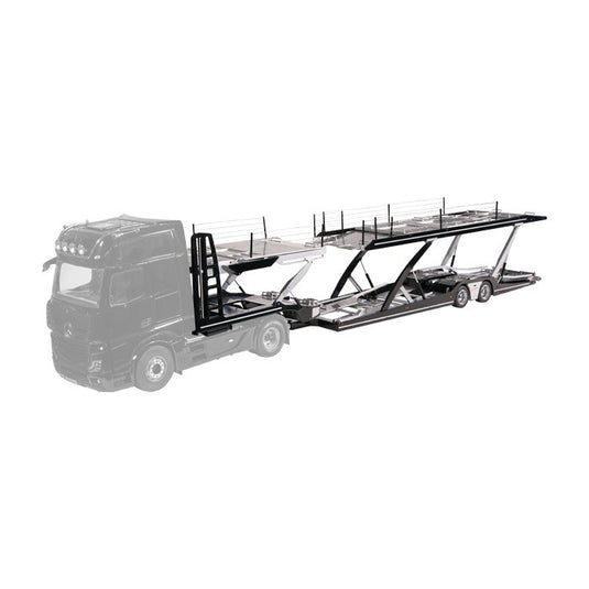 LOHR car Transporter積載車キャリアカー / メルセデス・ベンツアクトロス set #992/51 + #971 建設機械模型 工事車両NZG 1/18 ミニチュア
