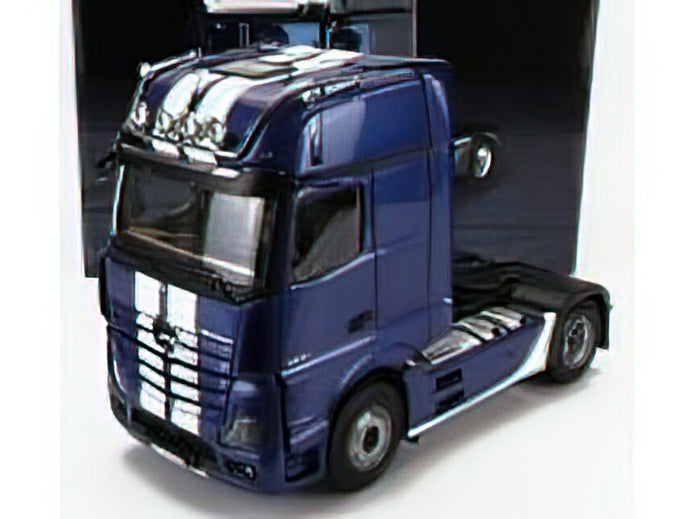 メルセデス・ベンツアクトロス 2 1863 GIGASPACE 4x2 MIRRORCAM TRACTOR TRUCK 2-ASSI 2018 - BLUE WHITE トラック トラクタ/NZG 1/18 模型