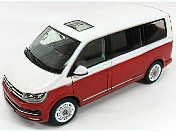 VOLKSWAGEN - T6 MULTIVAN HIGHLINE MINIBUS 2017 - RED WHITE /NZG 1/18 ミニカー