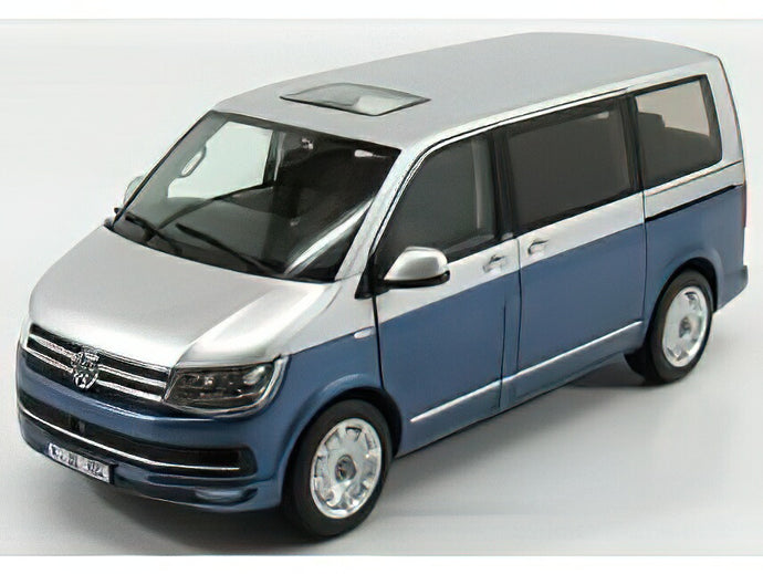 VOLKSWAGEN - T6 MULTIVAN MINIBUS 2017 - BLUE SILVER /NZG 1/18 ミニカー