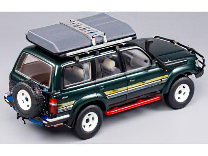 【予約】TOYOTA - LAND CRUISER J8 WITH ROOF PACK 1990 - GREEN /NZG 1/18 ミニカー