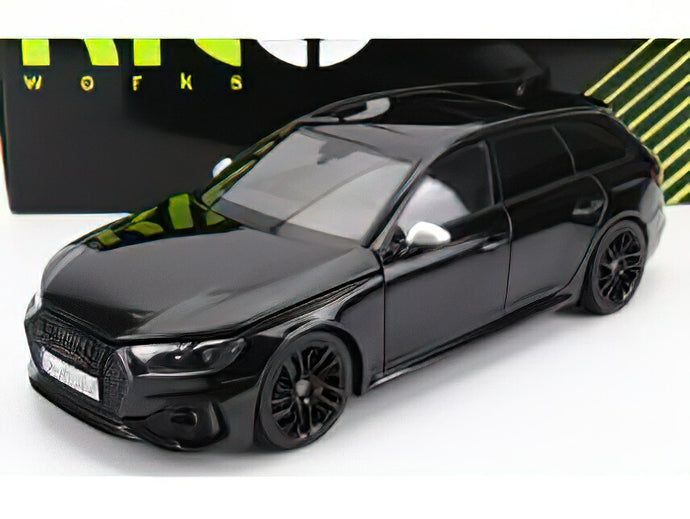 AUDI - A4 RS4 AVANT SW STATION WAGON 2020 - BLACK ディーラーモデル/NZG 1/18 ミニカー