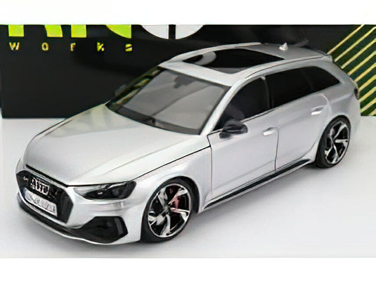 AUDI - A4 RS4 AVANT SW STATION WAGON 2020 - SILVER ディーラーモデル/NZG 1/18 ミニカー