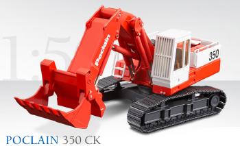 POCLAIN 350 CK  油圧ショベル  ユンボ 　2924/0  /CONRADコンラート建設機械 工事車両 1/50 ミニチュア 重機
