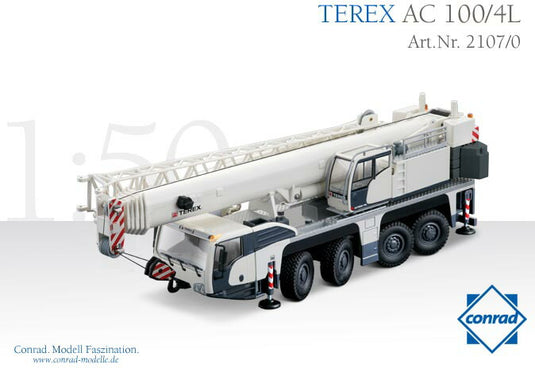 【予約】2012年発売予定 TEREX AC100/4L 伸縮ブーム式クレーン /CONRAD 1/50 建設機械 模型 2107/0