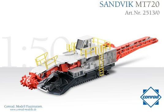 SANDVIK MT720 ロードヘッダ /CONRAD 1/50 建設機械 模型 2513/0