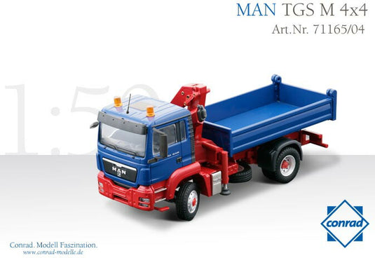 【予約】2012年発売予定 MAN TGS M (L17) 4x4 2軸 /CONRAD 1/50 建設機械 模型 71165/04