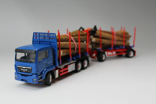 DOLL 原木車　材木運搬 ショート MAN TGS L 3軸 /CONRAD 1/50 建設機械 模型 71183/0