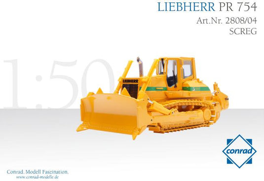 【予約】12月以降発売予定 Liebherrリープヘル PR 754 SCREG /Conrad 1/50 ダイキャスト　建設機械模型