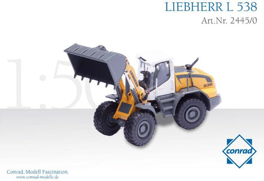 【予約】9月以降発売予定LIEBHERRリープヘル L538 ホイールローダ /Conrad 建設機械模型　ミニチュア