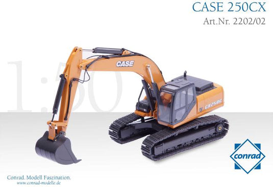 【予約】10月以降発売予定CASE 250CX クローラーエクスカベーター　ショベル /Conrad 建設機械模型　ミニチュア
