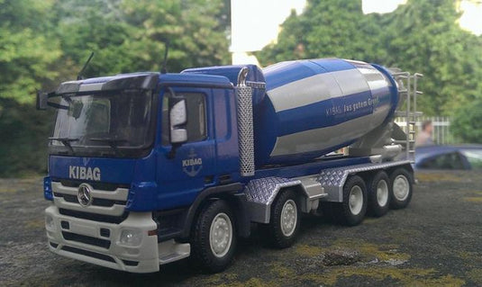 海外ショップ特注Liebherrリープヘル MB Actros 5ax KIBAG コンクリートミキサー車 /Conrad 1/50 建設機械模型