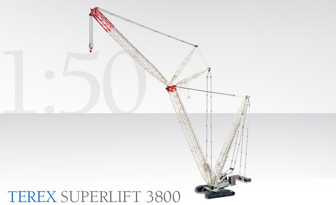 TEREX Superlift 3800 クローラークレーン/CONRAD　1/50 建設機械模型