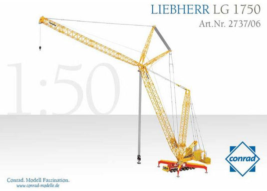 【予約】2014年発売予定LIEBHERRリープヘル LG 1750 Lattice Boom モバイルクレーン WIESBAUER /CONRAD  1/50 建設機械模型