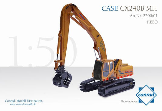 CASE CX240B MH Hydraulic excavator with metal tracks HEBO 油圧ショベル/CONRAD 1/50 建設機械模型　ミニカー