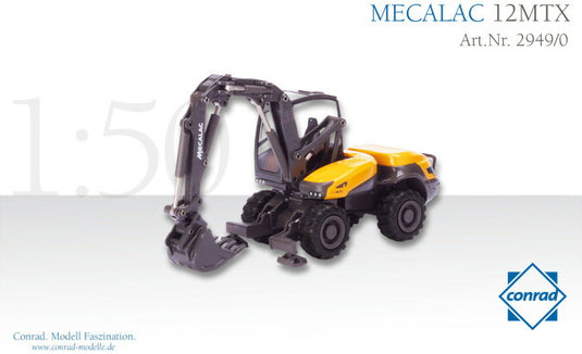 MECALAC 12MTX Multifunction wheeled machineショベル /CONRADコンラート建設機械 工事車両 1/50 ミニチュア 重機