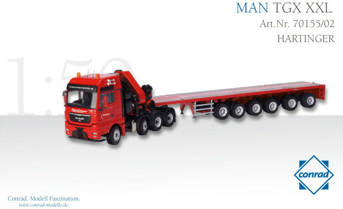 【予約】2015年発売予定GOLDHOFER SPZ DL6 Heavy-duty bridge 6軸 MAN XL 4軸 HARTINGEトラック /CONRADコンラート建設機械 工事車両 1/50 ミニチュア 重機