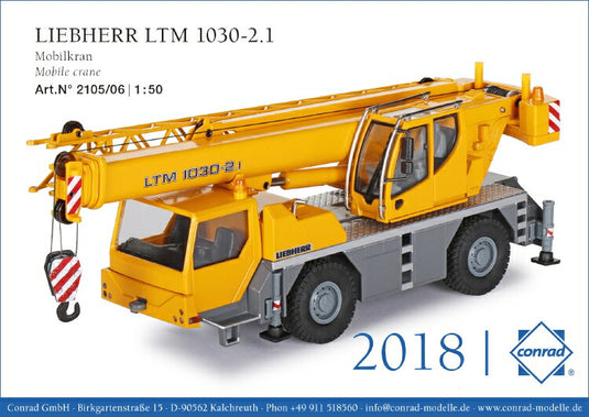 LIEBHERRリープヘル LTM 1070-4.1 モバイルクレーン /建設機械模型 