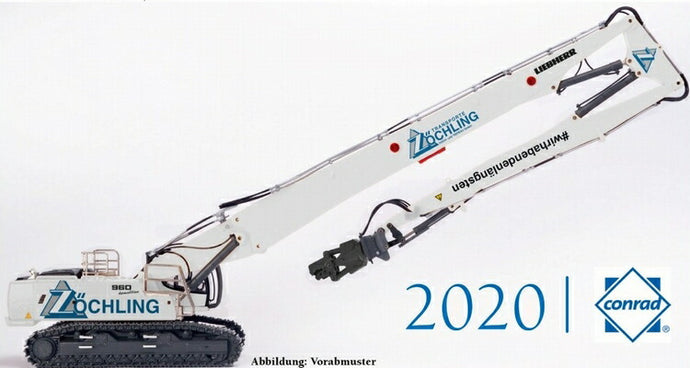 【予約】10月以降発売予定LIEBHERRリープヘル R960 tracked demolition excavator HRD Zochling ショベル/Conrad 1/50 建設機械 模型ミニカー  はたらく車 重機