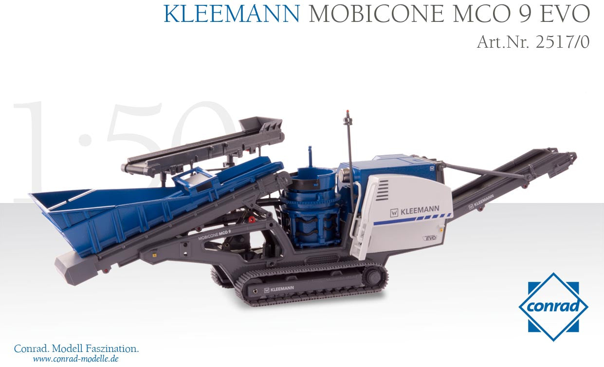 模型製作用品 KLEEMANN MOBICONE MCO 9 EVO KLEEMANN Mobicone 9 EVO Track-mounted cone crusher舗装車 /Conrad