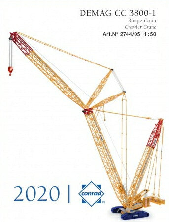 DEMAG CC 3800-1 クローラークレーン  クローラークレーン/Conrad 1/50 建設機械 模型ミニカー  はたらく車 重機