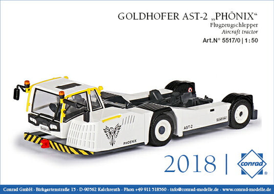 GOLDHOFER AST-2 PHONIX Aircraft tractor Edition トラックトラクター トーイングカー 空港 車 /建設機械模型 工事車両 CONRAD 1/50 ミニチュア