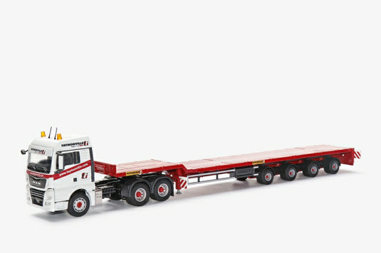 【予約】FAYMONVILLE TELEMAX トラック トレーラー  /Conrad 建設機械模型 工事車両 1/50 ミニチュア