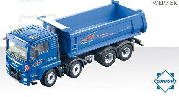 【予約】11月以降発売予定Werner MAN TGS Carnehl Tipperトラック ダンプ /Conrad 1/50 建設機械 模型ミニカー  はたらく車