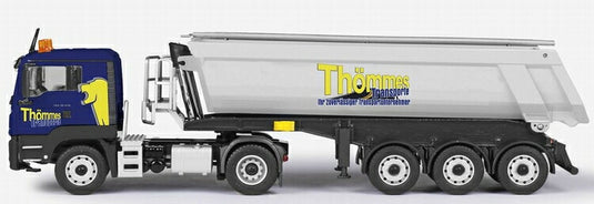 【予約】11月以降発売予定Thommes MAN TGS L Euro 6c Schwarzmuller round trough semitrailerトラック トレーラー /Conrad 1/50 建設機械 模型ミニカー  はたらく車