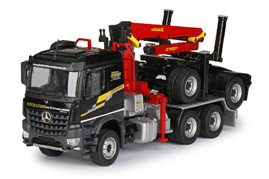 【予約】DOLL Long timber loader MERCEDES BENZ Arocs トラック 建設機械模型 工事車両 Conrad 1/50 ミニチュア