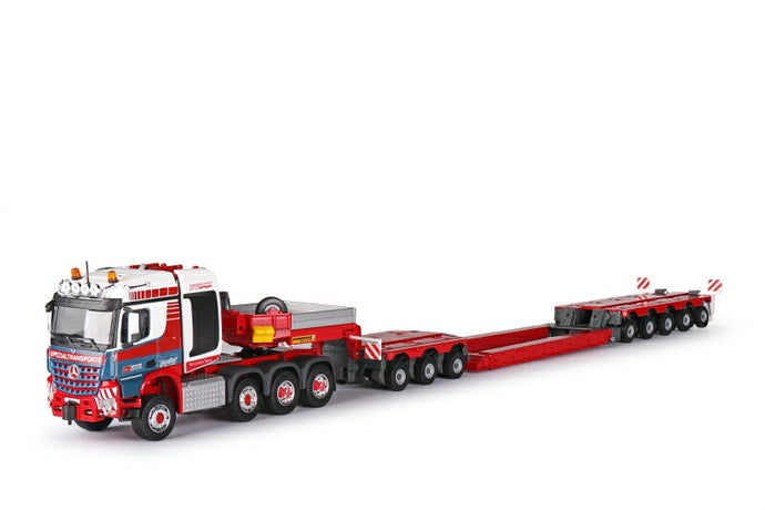 【予約】MERCEDES-BENZ Arocs heavy duty tractor 8x6 Stream Space (2300mm) FAYMONVILLE Combimax traile トラック トレーラー  /Conrad 建設機械模型 工事車両 1/50 ミニチュア