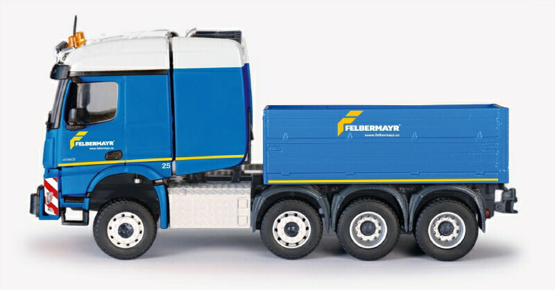 ギャラリービューアに画像をロードする, 【予約】6月以降発売予定MERCEDES-BENZ Arocs SLT Arocs 8x6 Heavy duty tractor with Goldhofer THP/SL-heavey duty trailerトラック/Conrad 建設機械模型 工事車両 1/50 ミニカー
