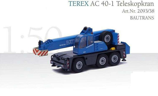 BAUTRANS Terex AC40 crane model 2093/38 /Conrad  1/50 ミニチュア 建設機械模型 工事車両