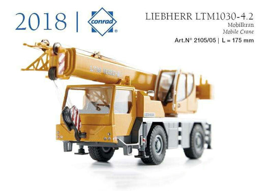 Liebherrリープヘル LTM 1030-4.2 Mobilkran /Conrad  1/50 ミニチュア 建設機械模型 工事車両
