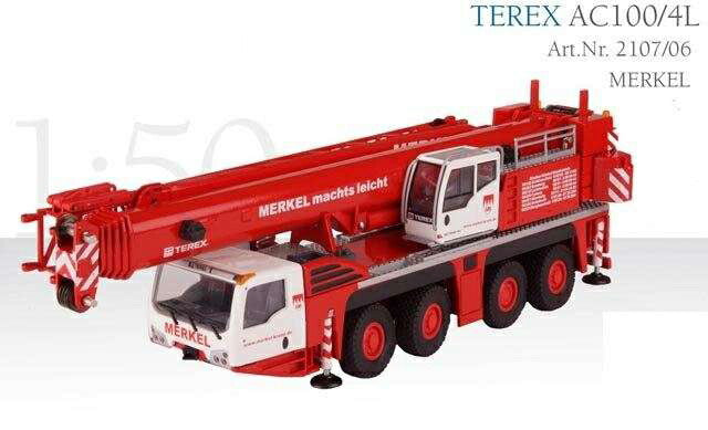 Merkel Terex AC 100/4L crane model 2107/06 /Conrad  1/50 ミニチュア 建設機械模型 工事車両