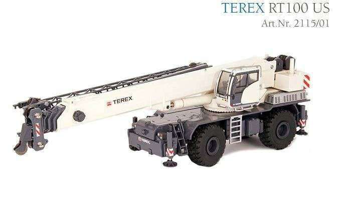 Terex RT 90 Rough Terrain crane US 2115/0 /Conrad  1/50 ミニチュア 建設機械模型 工事車両