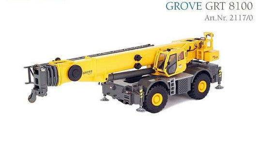 Grove GRT 8100 Rough Terrain crane /Conrad 1/50 ミニチュア 建設機械模型 工事車両 – ラストホビー