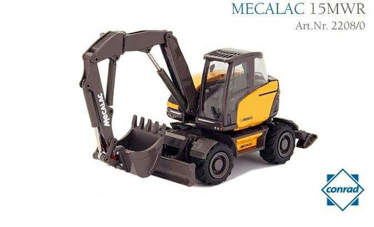 Mecalac 15MWR mobile excavator /Conrad  1/50 ミニチュア 建設機械模型 工事車両