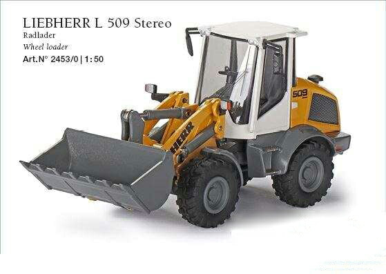 Liebherrリープヘル L 509 Stereo wheel loader /Conrad  1/50 ミニチュア 建設機械模型 工事車両