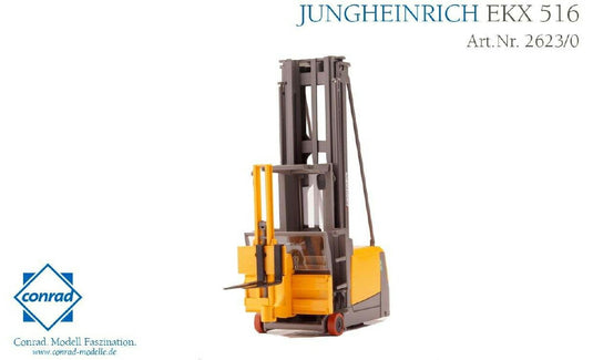 Jungheinrich EKX 516 Dreisten-Kommissionsstapler /Conrad  1/50 ミニチュア 建設機械模型 工事車両