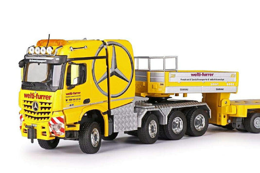 Welti Furrer Mercedes Benz Arocs SLT Heavy Duty Trailer 78189-0 /Conrad  1/50 ミニチュア 建設機械模型 工事車両